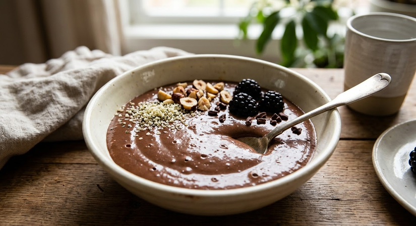 Velvety No-Cook High-Protein Chocolate Pudding
