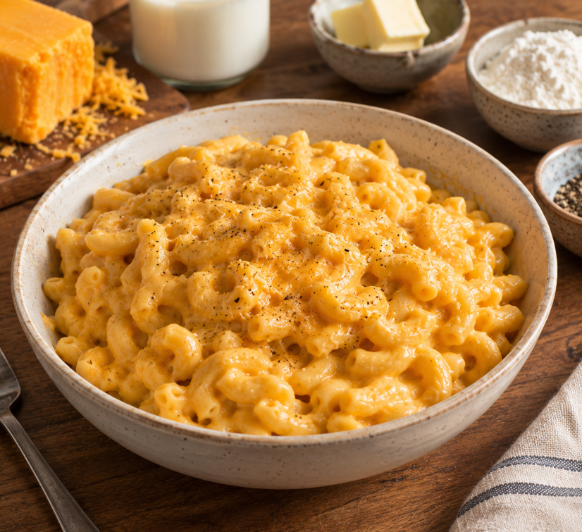 Classic Creamy Stovetop Macaroni and Cheese