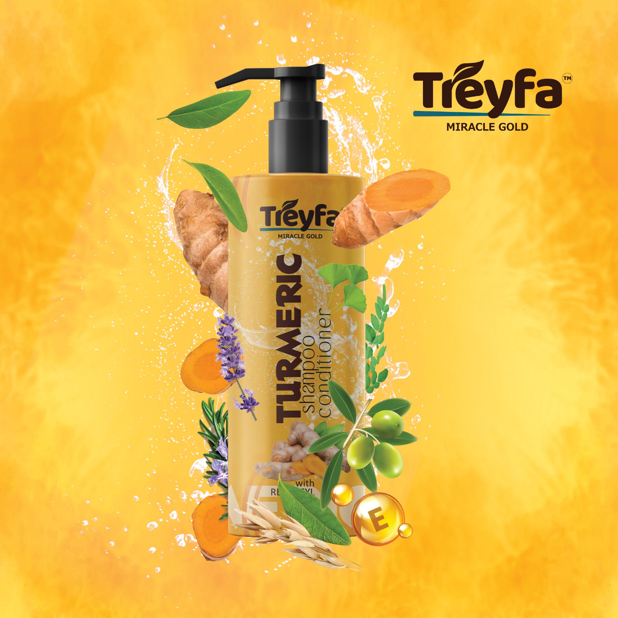 Ultimate Herbal Turmeric Bath Shampoo + Conditioner 100ML thumbnail 5