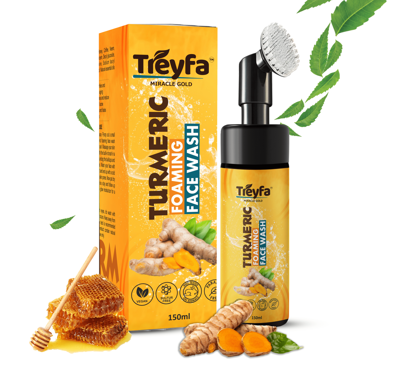 Turmeric Foaming Face Wash for Clear & Glowing Skin 150ML 1