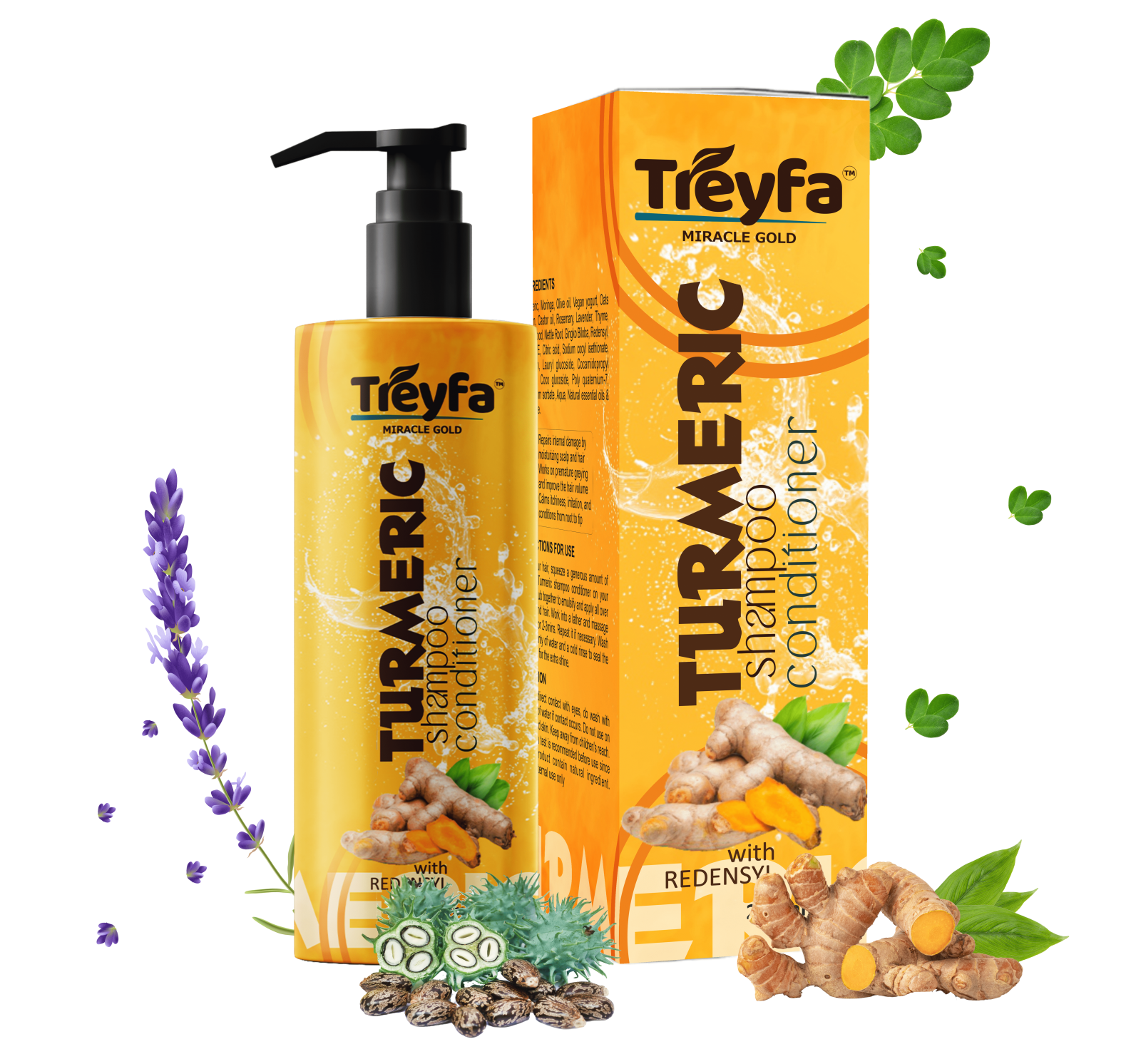 Turmeric Shampoo & Conditioner Set 200ML 1