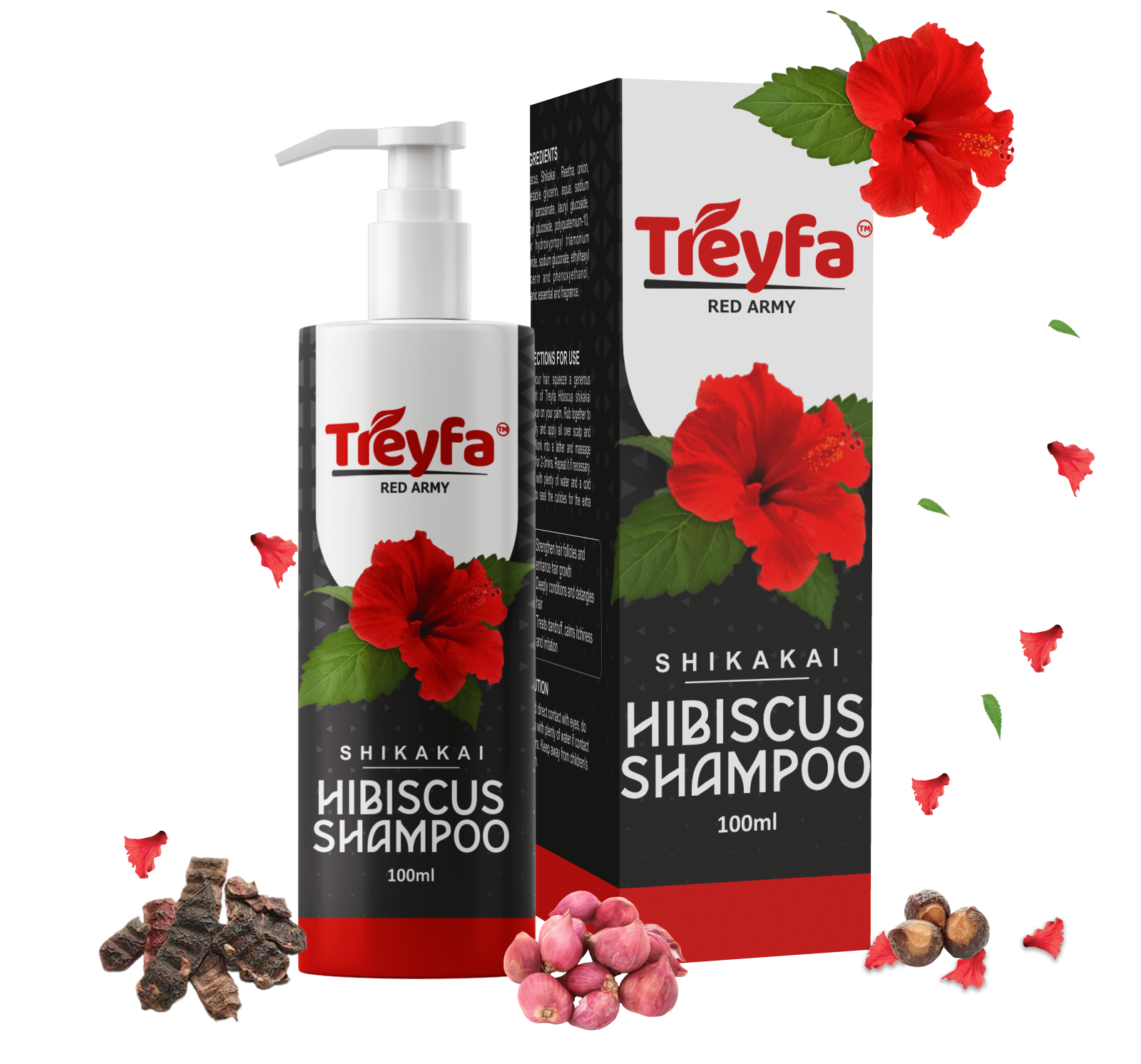 Nourishing Hibiscus Shampoo for Hair Growth – Strength & Shine 100ML
