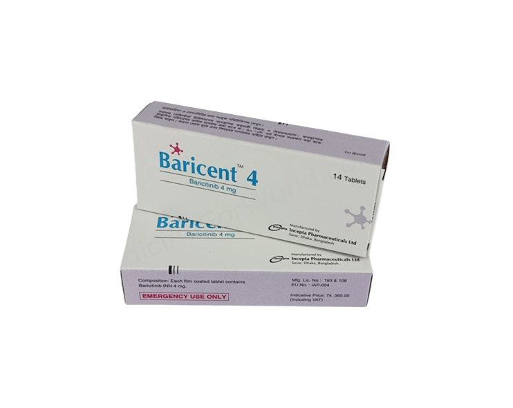 Baricent 4mg Tablet