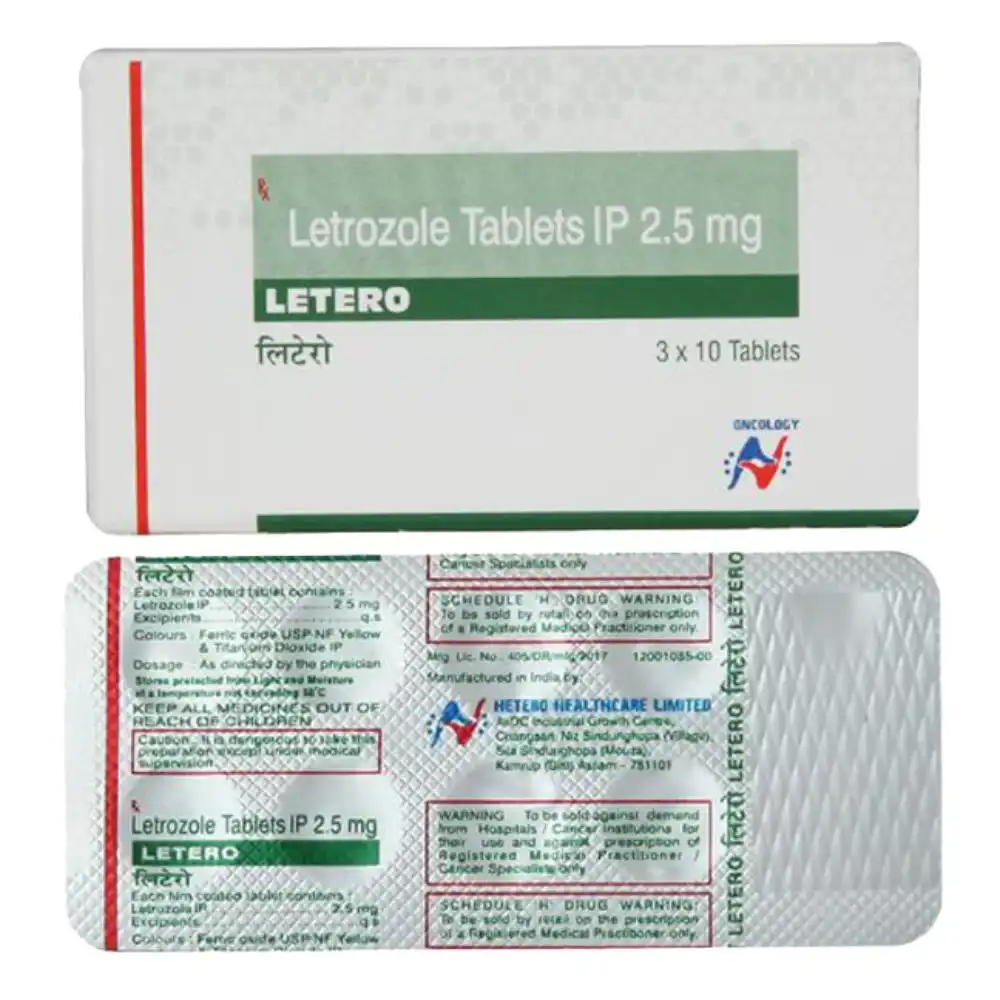 Letero - Letrozole 2.5mg Tablet