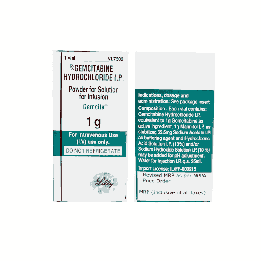 Gemcite 1g Injection