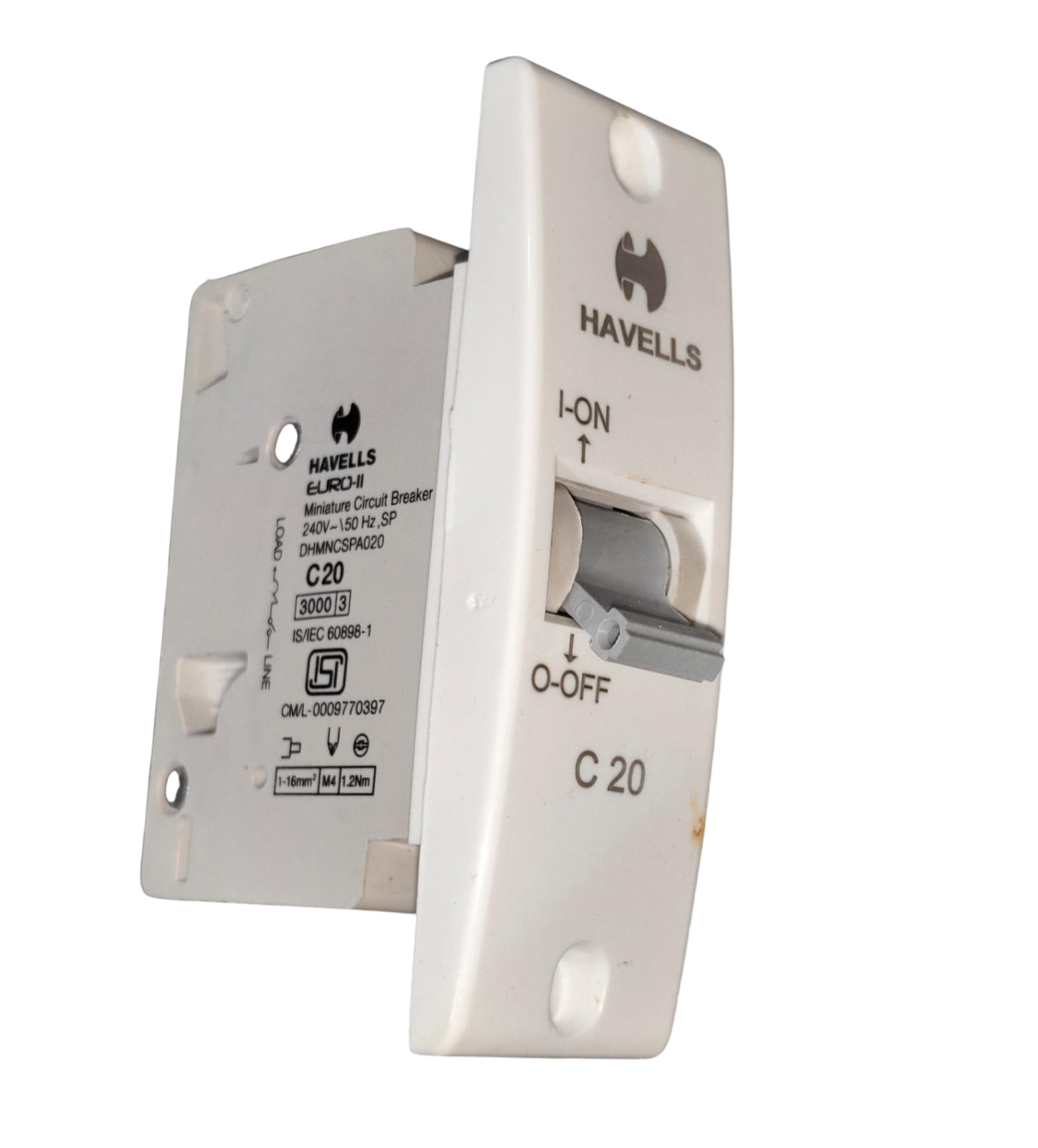 C 20A SINGLE POLE MINI MCB 