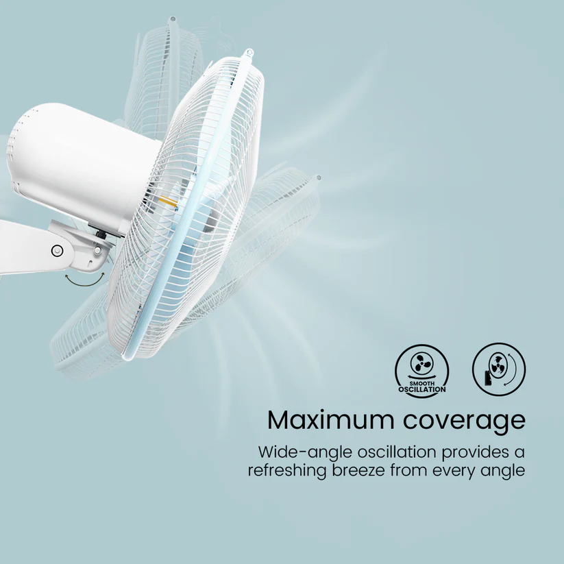 Crompton Hiflo Wave Plus Wall Mounted Fan image 5