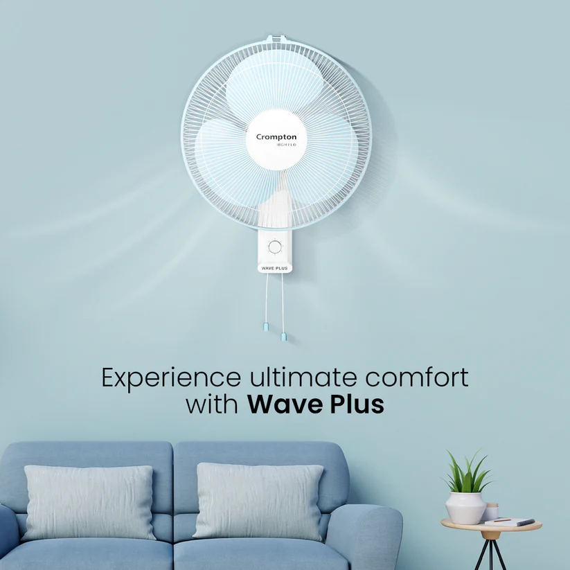 Crompton Hiflo Wave Plus Wall Mounted Fan image 2