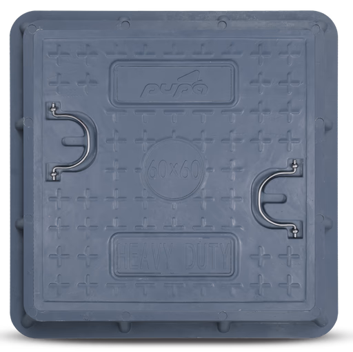 Manhole cover grey frp