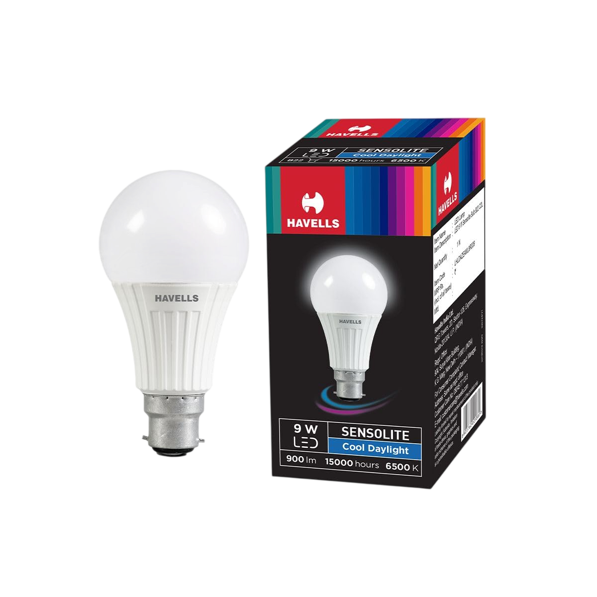9W LED SENSOLITE BULB B22 CDL Sensor