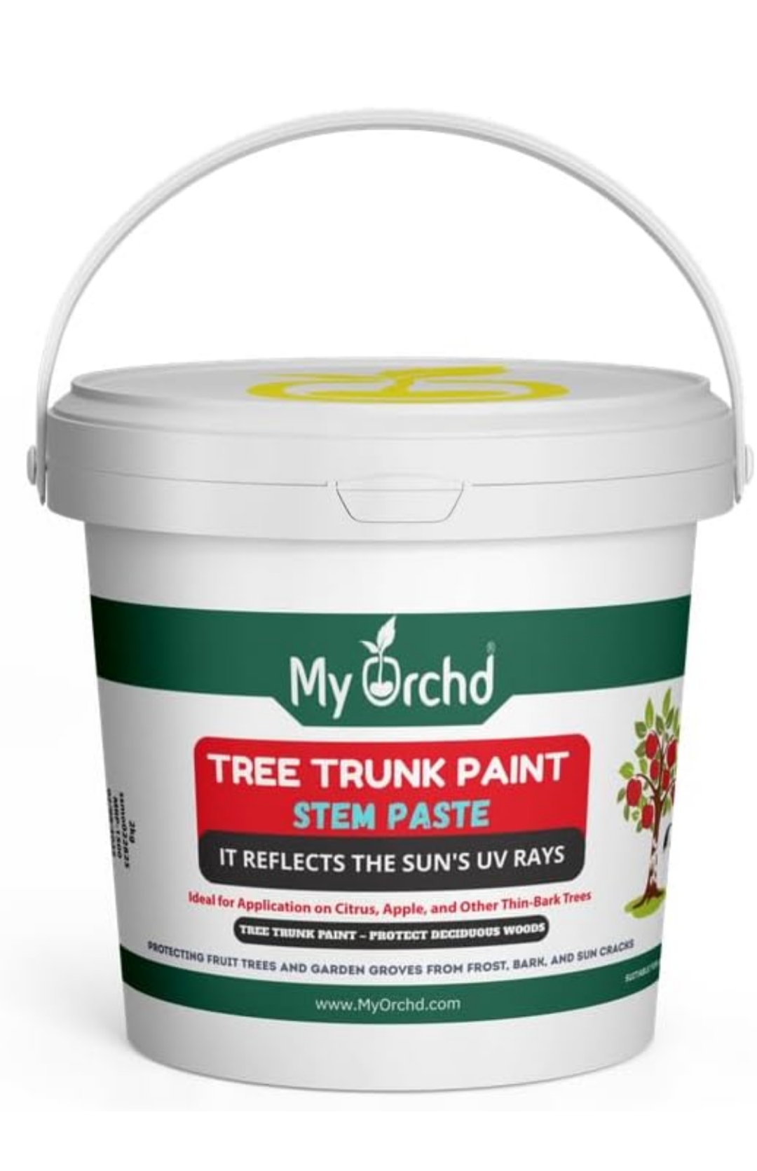 Tree Trunk Paint – Protects Trees from Sunburn, Insects & Cracks | 5KG-Bucket 1
