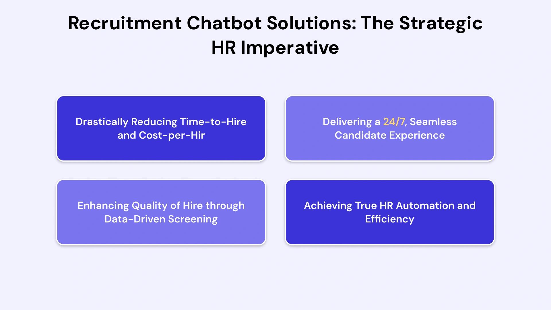 Strategic HR: Recruitment Chatbot Solutions