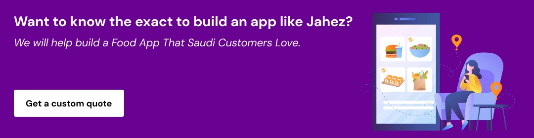 Cost to Develop a Food Delivery App Like Jahez CTA1