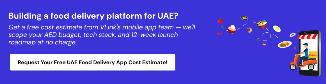 Call Us to Get the Food Delivery App Cost Estimate