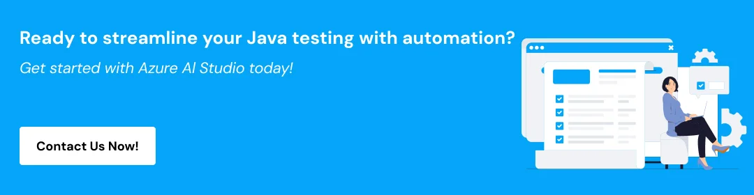 Contact Us for Java Testing With Automation