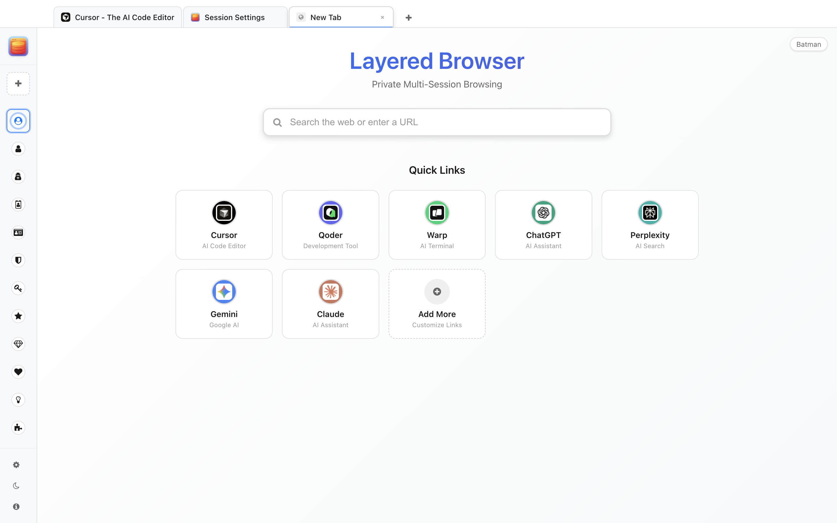 Layered Browser screenshot 1