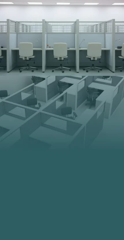 Renewed Glass Panel Cubicles newer bg mbl