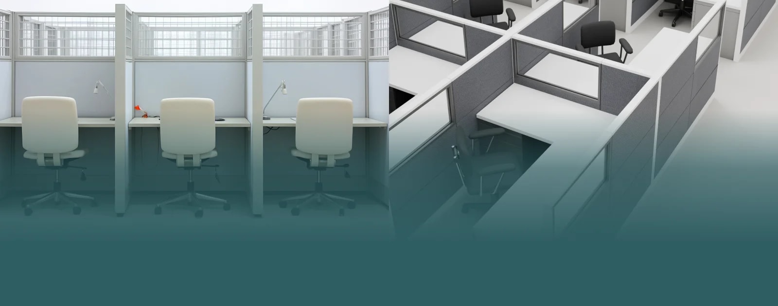 Renewed Glass Panel Cubicles newer bg