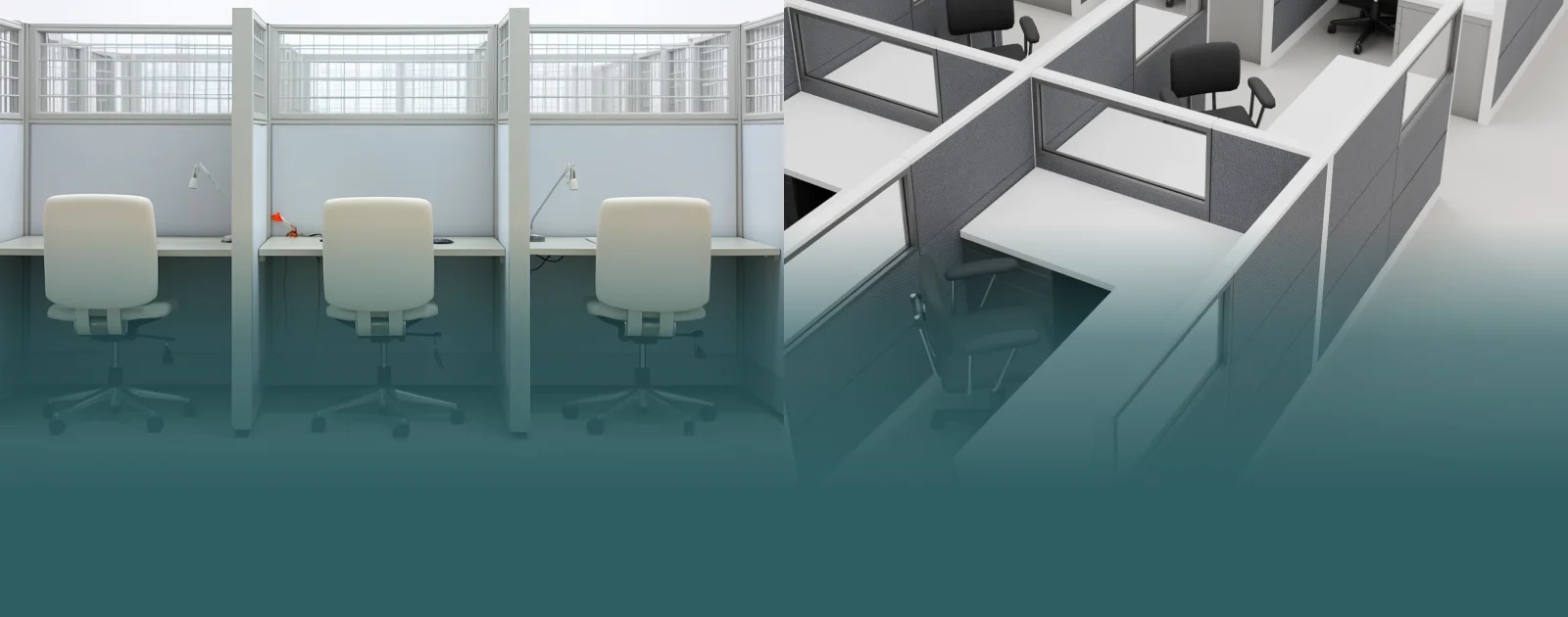 Renewed Glass Panel Cubicles newer bg