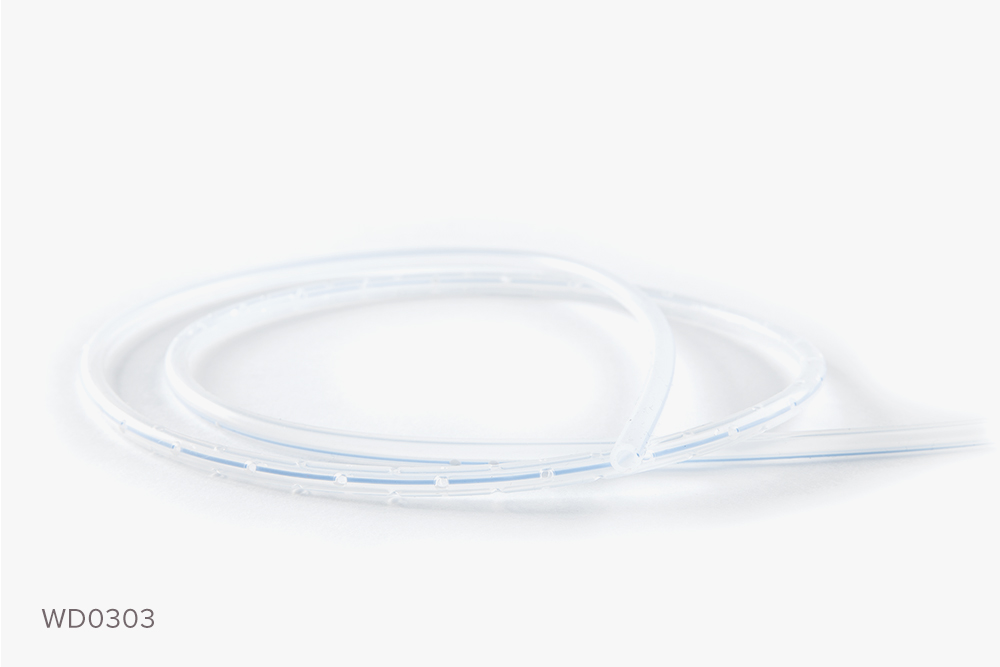 Typenex Medical closed wound drainage component WD0303, 15 Fr Round Full Perforated Silicone Drain.