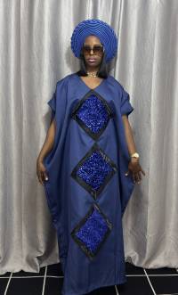 Mikado bubu(Navy) – angle 2 | Maxi Dresses Sisiosa
