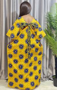 Ankara  bubu dress  – angle 2 | Maxi Dresses Sisiosa