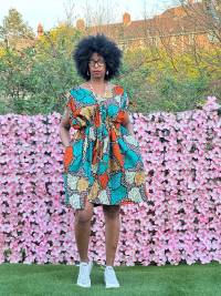  Short  Ankara Dress – angle 1 | Short Dresses Sisiosa