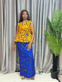 Ankara Skirt Set – angle 1 | Skirt Set Sisiosa