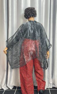 Organza/ Cotton Ankara Trouser Set – angle 2 | Trouser Set Sisiosa