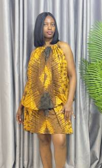 Ankara short dress  – angle 2 | Short Dresses Sisiosa
