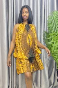 Ankara short dress  – angle 3 | Short Dresses Sisiosa
