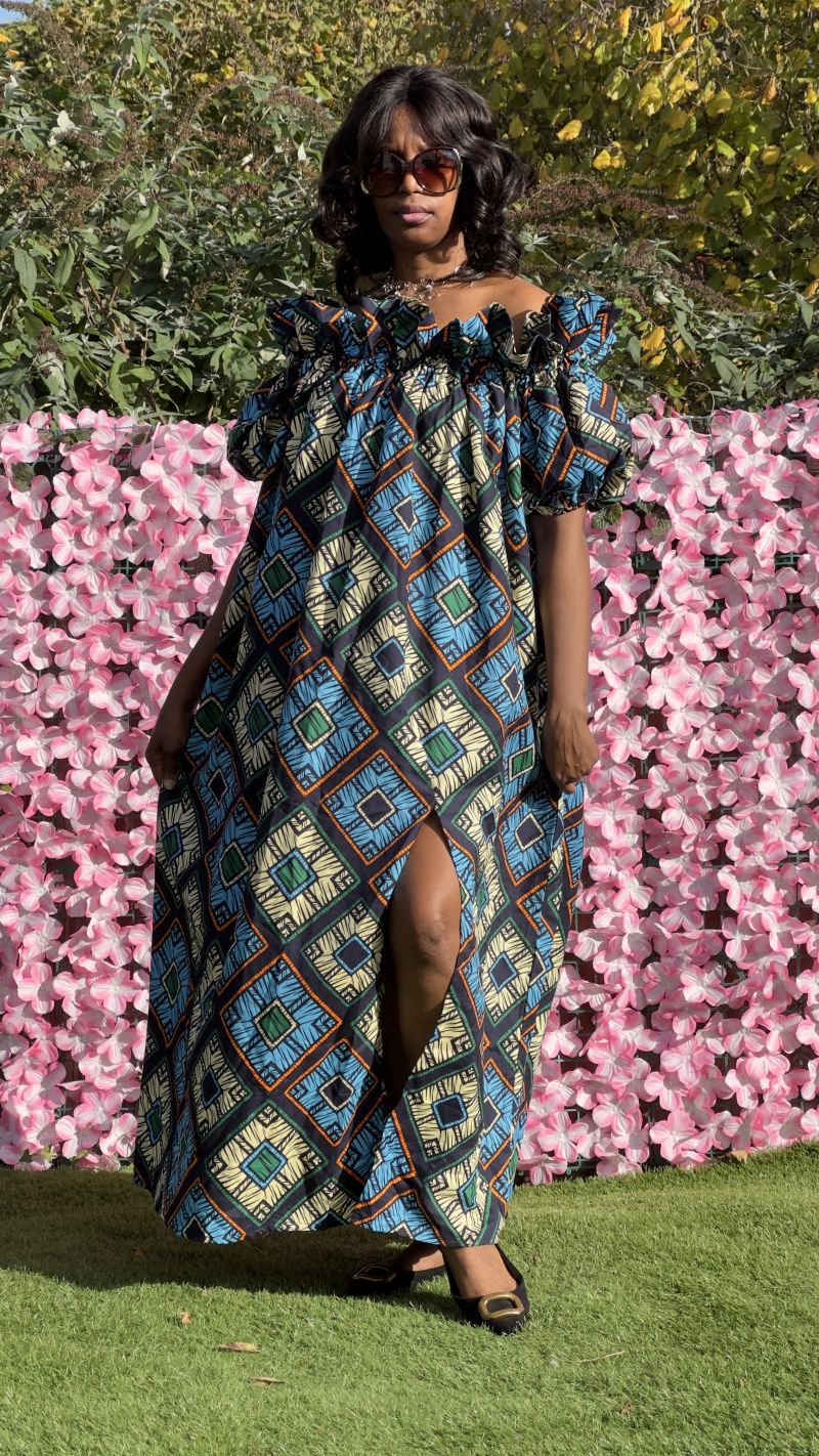 Ida 13 – Ankara Maxi Dresses | Sisiosa UK