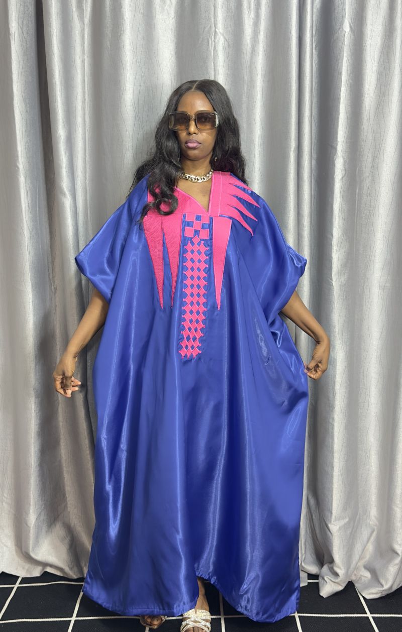 Mikado Embroidered Bubu – Mikado Maxi Dresses | Sisiosa UK