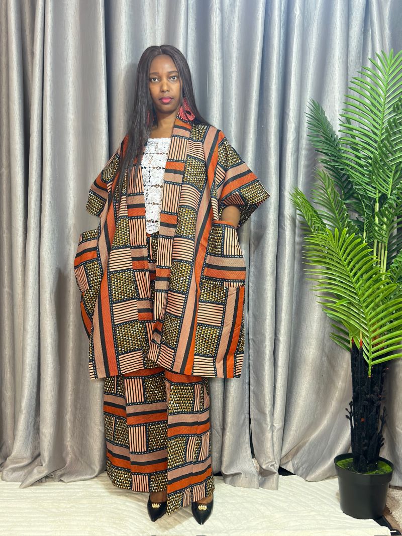 Kimono two piece Set – Ankara Kimono Set | Sisiosa UK