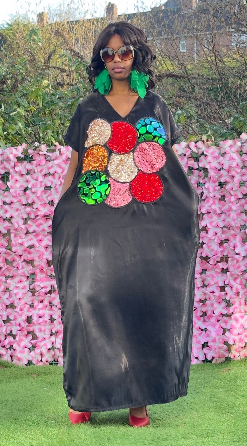 Patched Mikado Bubu – Mikado Maxi Dresses | Sisiosa UK