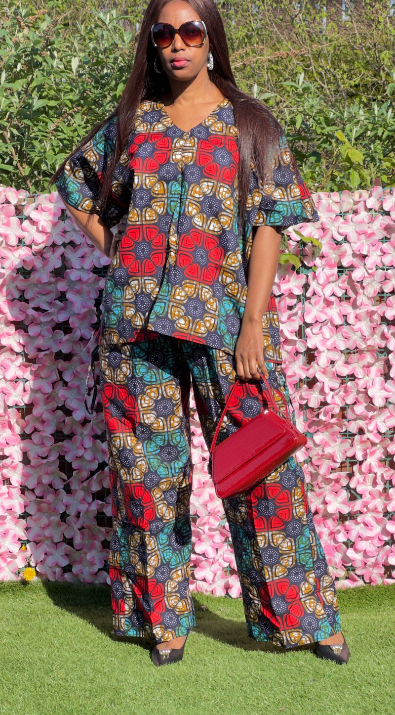 Ankara two peice trouser set – Ankara Trouser Set | Sisiosa UK