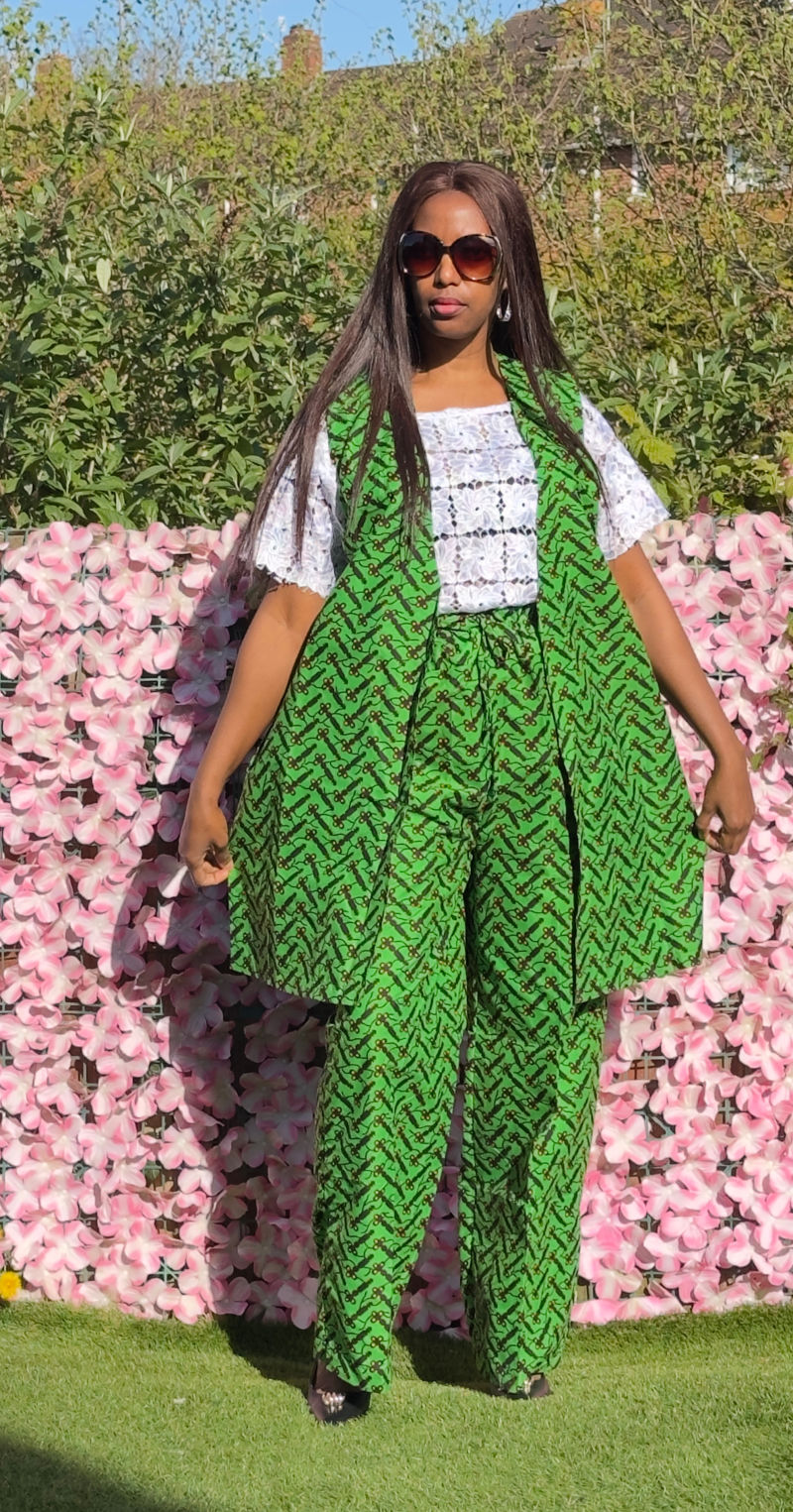 Ankara two piece set – Ankara Trouser Set | Sisiosa UK