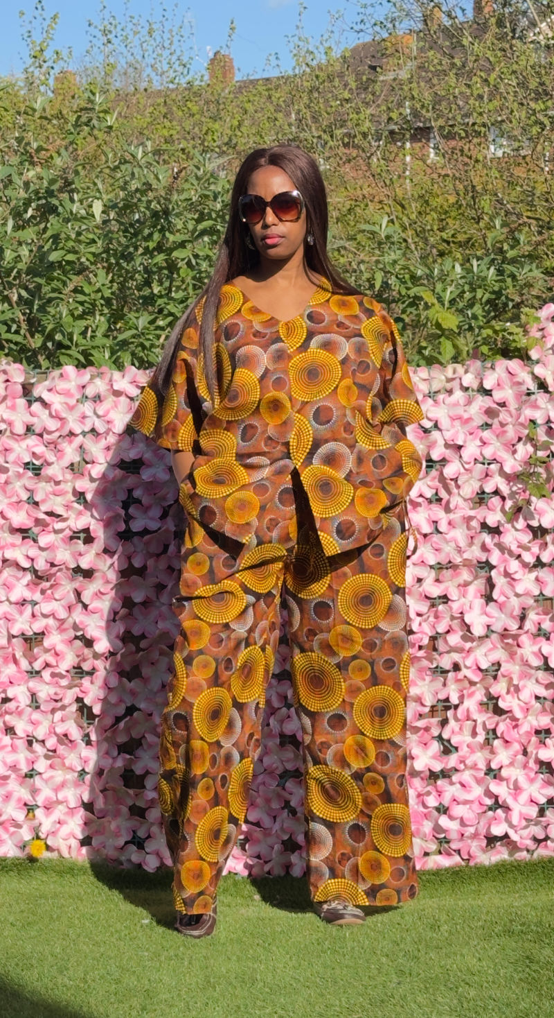 Ankara two piece set – Ankara Trouser Set | Sisiosa UK