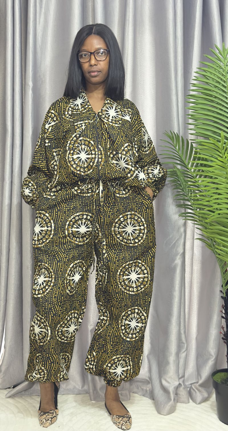 Ankara Two piece bomber set – Ankara Trouser Set | Sisiosa UK