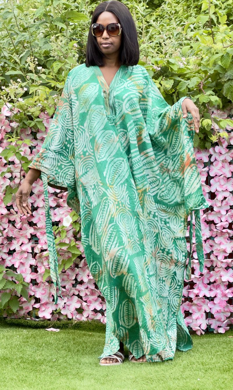 Adire Crepe Bubu Maxi Dress – Adire Maxi Dresses