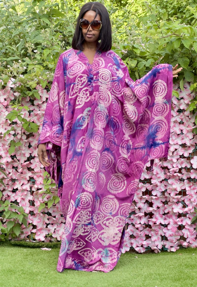 Adire Crepe Bubu Maxi Dress – Adire Maxi Dresses