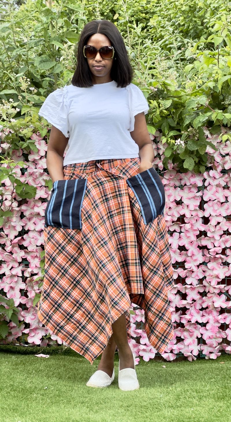 Checkers Handkerchief Skirt – Cotton Stripes Bottoms