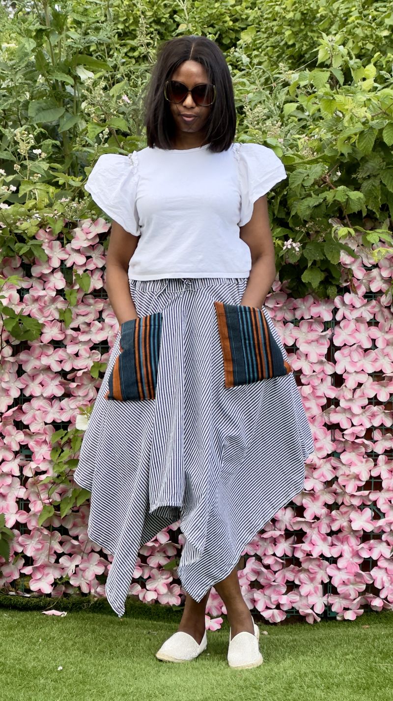 Stripe Handkerchief Skirt – Cotton Stripes Bottoms