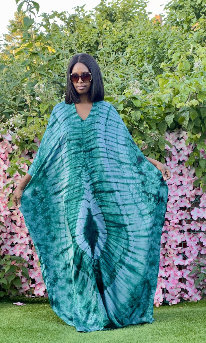 Adire Silk backless Bubu – Adire Maxi Dresses
