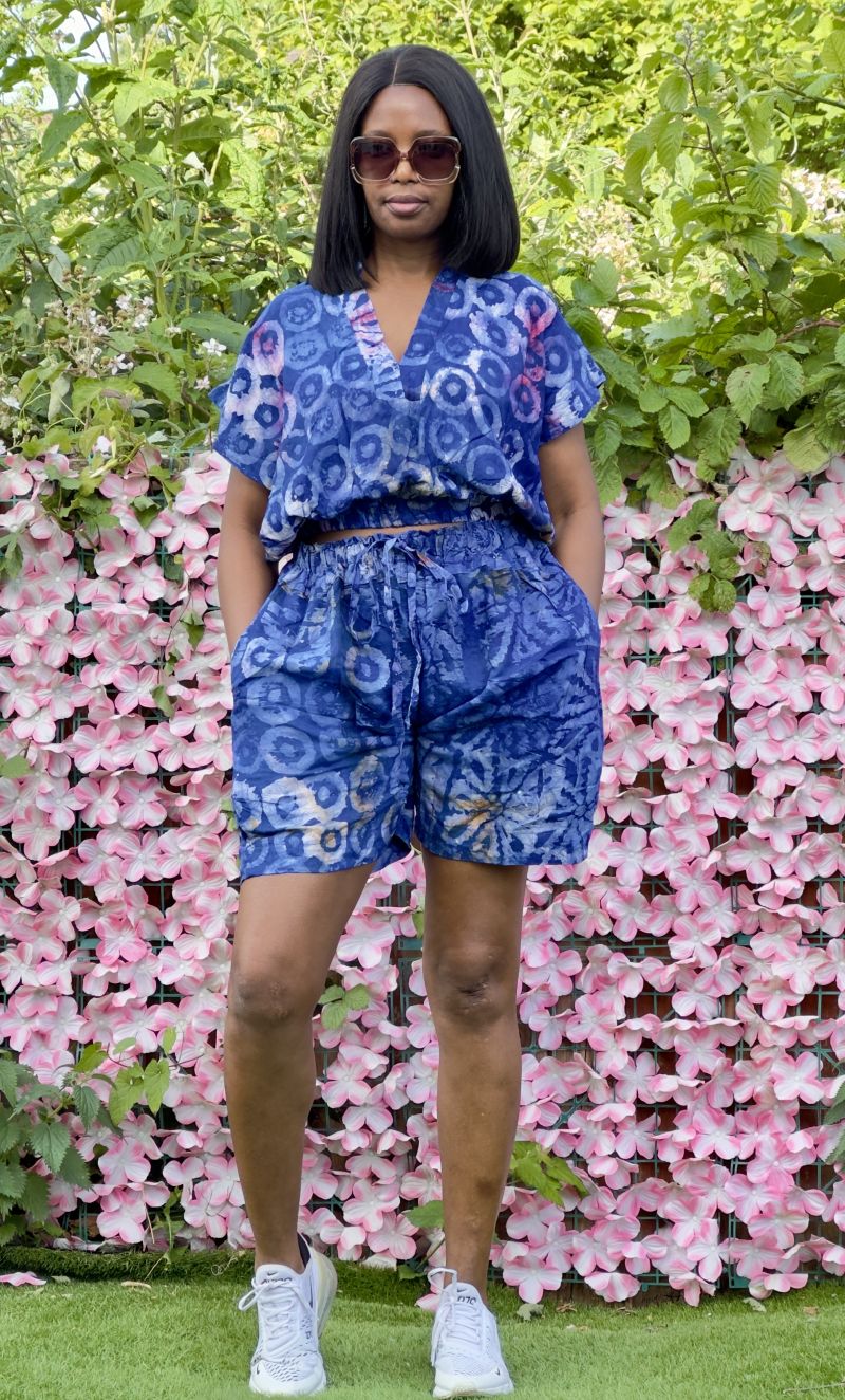 Adire Crepe Short Set – Adire Short Set
