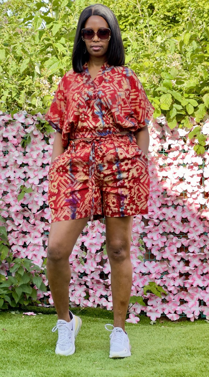 Adire Crepe Short Set – Adire Short Set