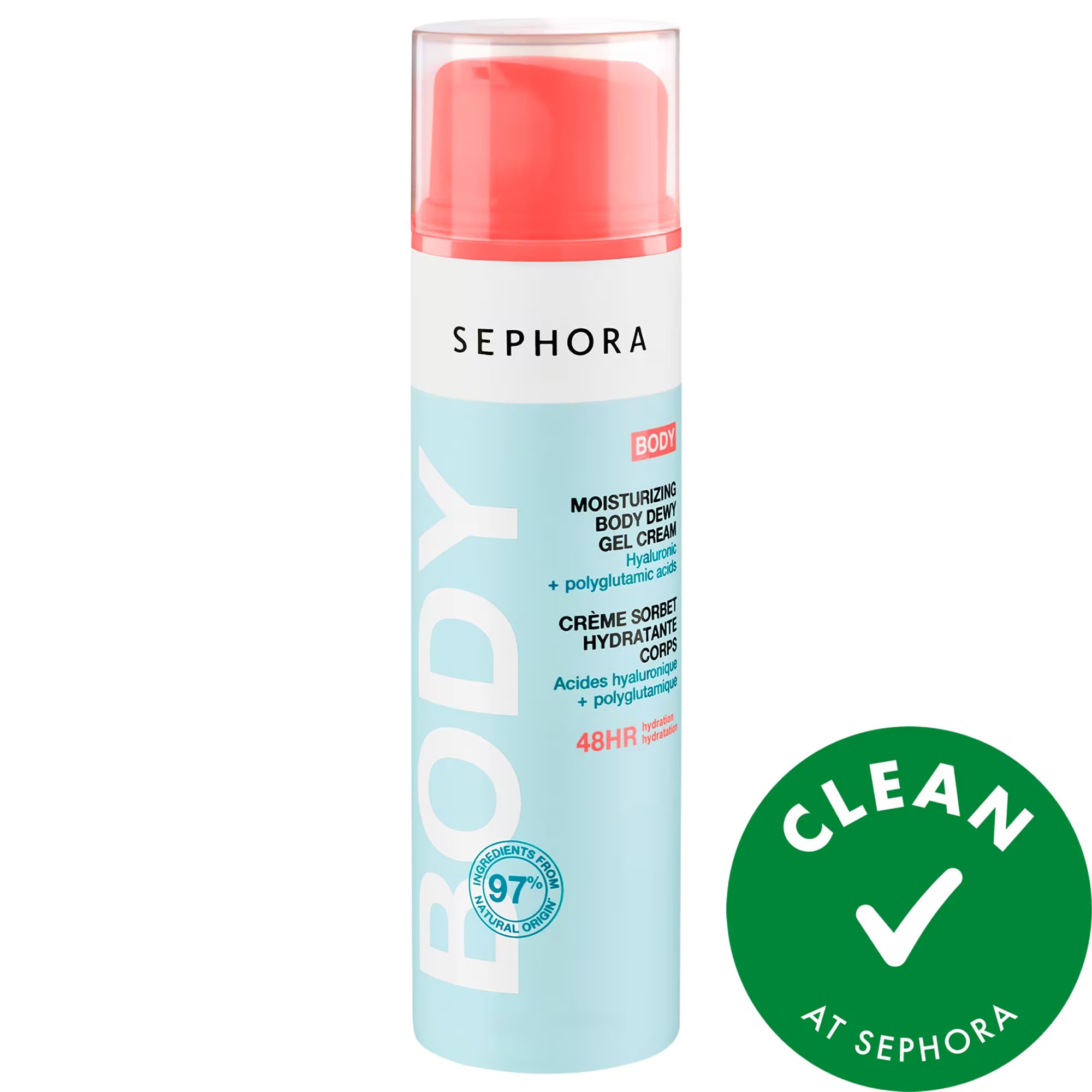 SEPHORA COLLECTION Body Dewy Gel Cream with Hyaluronic + Polyglutamic Acid