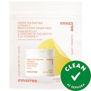innisfree Mini Daily Vitamin C Korean Brightening Toner Pads with Niacinamide for Dark Spots​