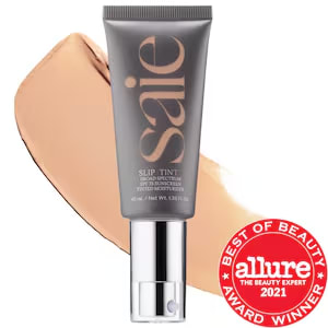 Saie Slip Tint – Lightweight Tinted Moisturizer with Mineral Zinc SPF 35 and Hyaluronic Acid