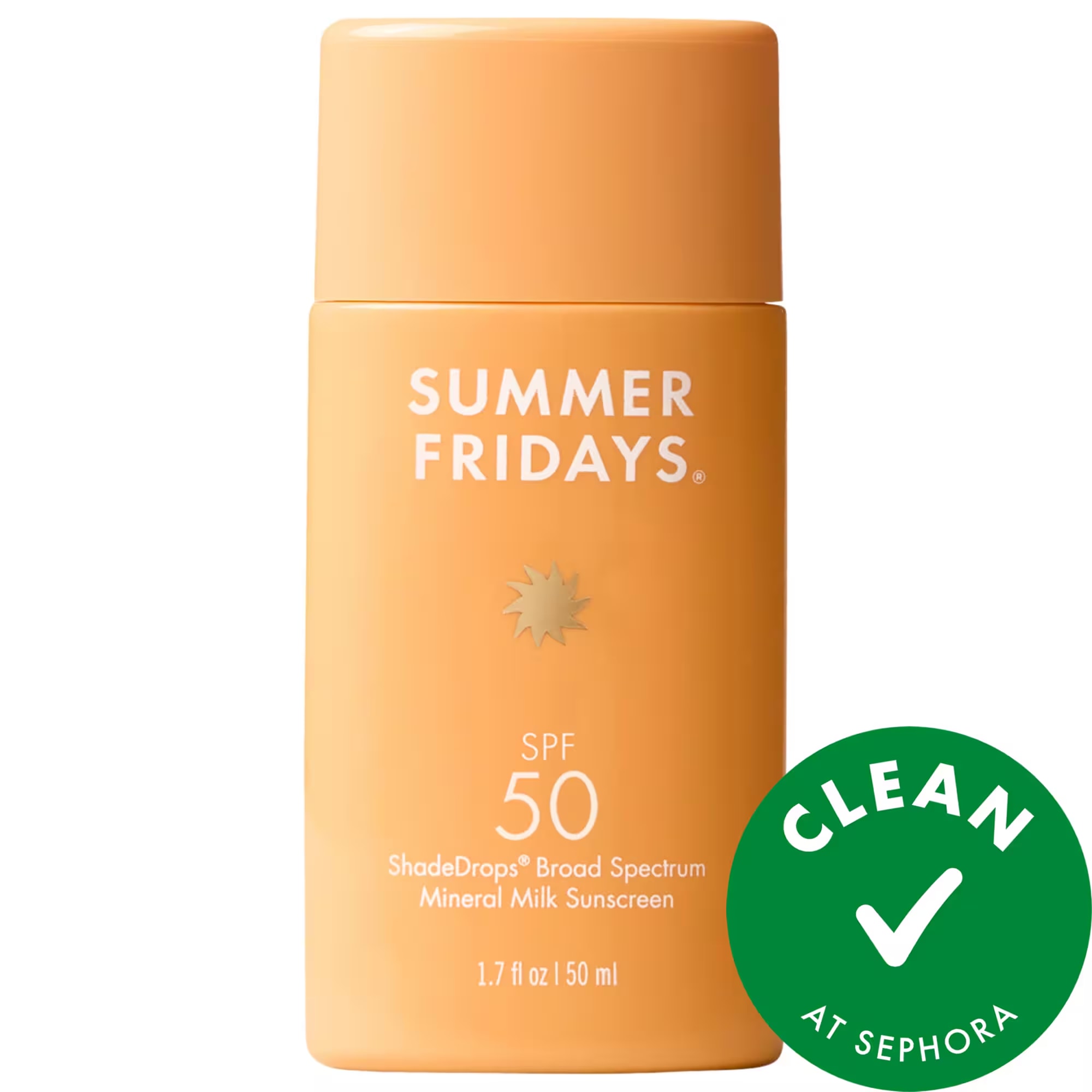 Summer Fridays ShadeDrops Broad Spectrum SPF 50 Daily Mineral Milk Sunscreen